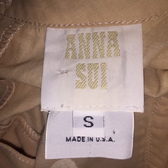 ANNA SUI Cupid And Fairy Crocheted Lace Blouse S - Picture 6 of 7